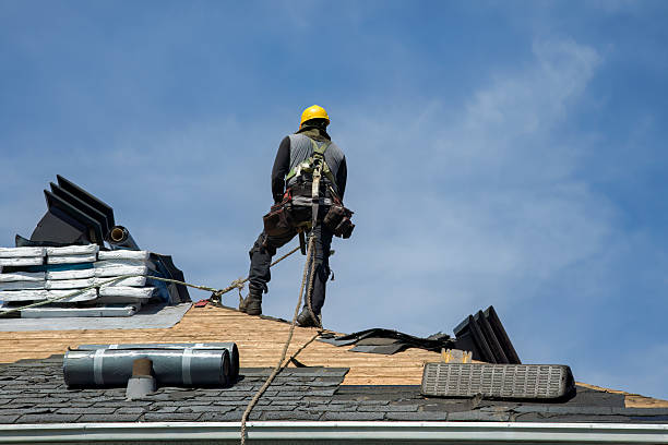 Professional Storm Damage Roof Repair technician working in Knightstown, IN